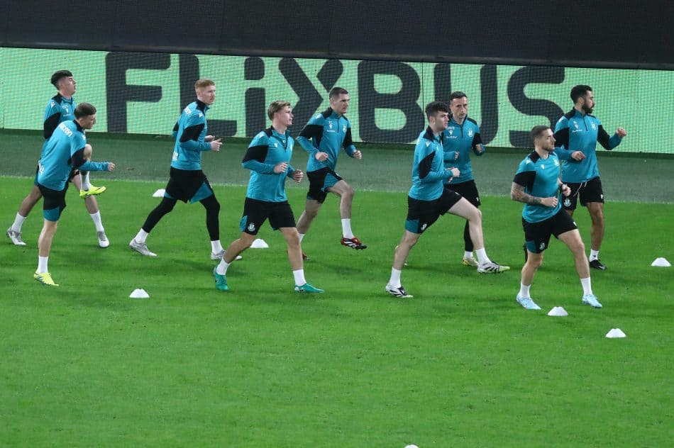 Η Σάμροκ Ρόβερς προπονείται στην Opap Arena ενόψει του αυριανού αγώνα (ΦΩΤΟ)