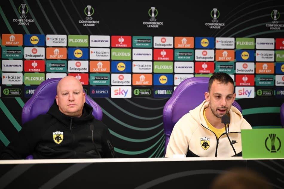 Μπρινιόλι: «Τα αποτελέσματα της ΑΕΚ είναι καλά ως τώρα – Είναι καλή ομάδα η Φιορεντίνα»