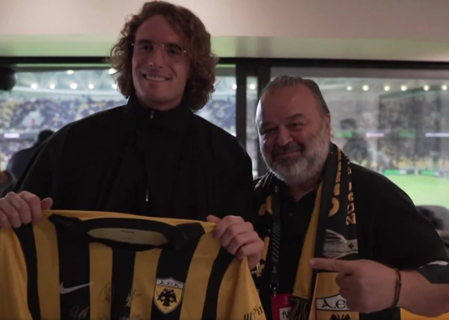 Τσιτσιπάς: «Η ΑΕΚ είναι αγάπη, πάθος και ένα μέρος του DNA μου!» (VIDEO)