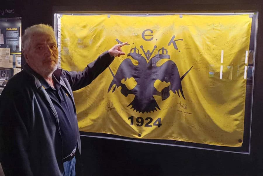 Ο Ψιμόγιαννος στο Μουσείο Ιστορίας της ΑΕΚ (ΦΩΤΟ)