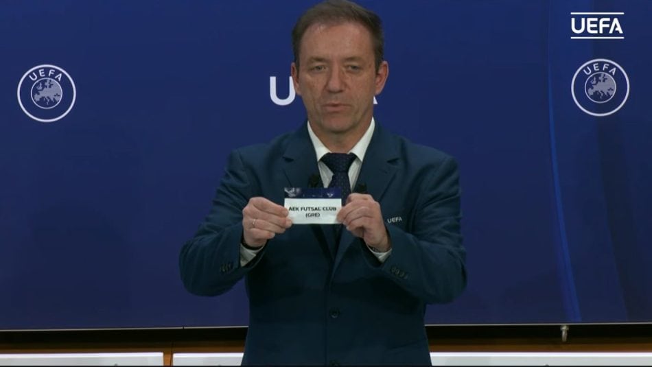 ΑΕΚ: Με την ισχυρή Σπόρτινγκ Λισαβόνας στους «16» του Futsal Champions League