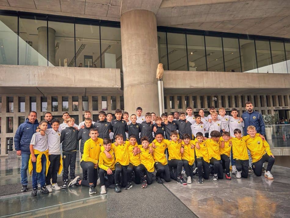 Η ακαδημία της ΑΕΚ στο μουσείο της Ακρόπολης (ΦΩΤΟ)