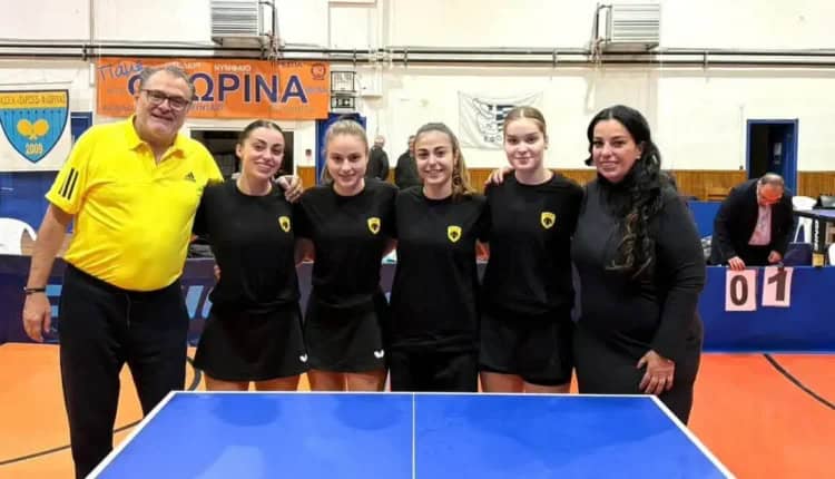 ΑΕΚ: Η γυναικεία ομάδα πινγκ πονγκ δήλωσε συμμετοχή στο Europe Trophy
