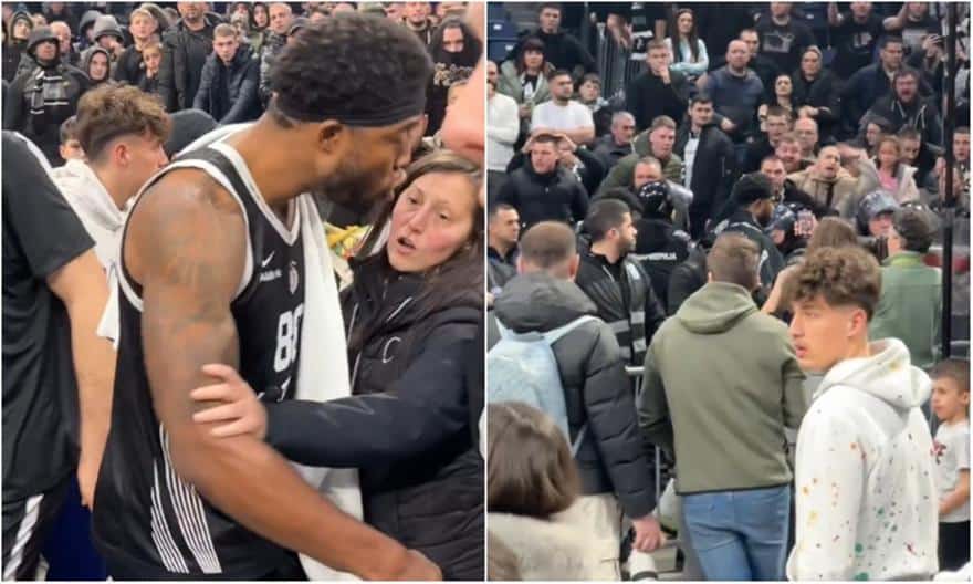 Ο Ταϊρίκ Τζόουνς σε Αντιπαράθεση μετά την ήττα της Παρτίζαν από την Μακάμπι (VIDEO)