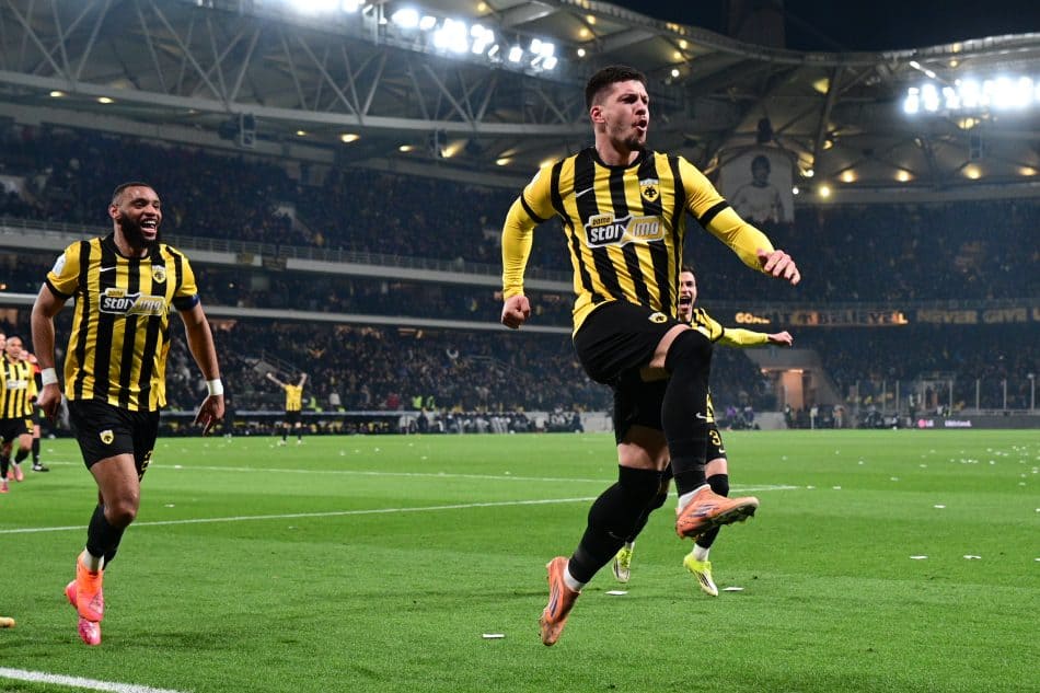 ΑΕΚ-Παναθηναϊκός: Ξανά χτυπάει ο Γιόβιτς, 2-0 από τον Σέρβο παικταρά! (VIDEO)