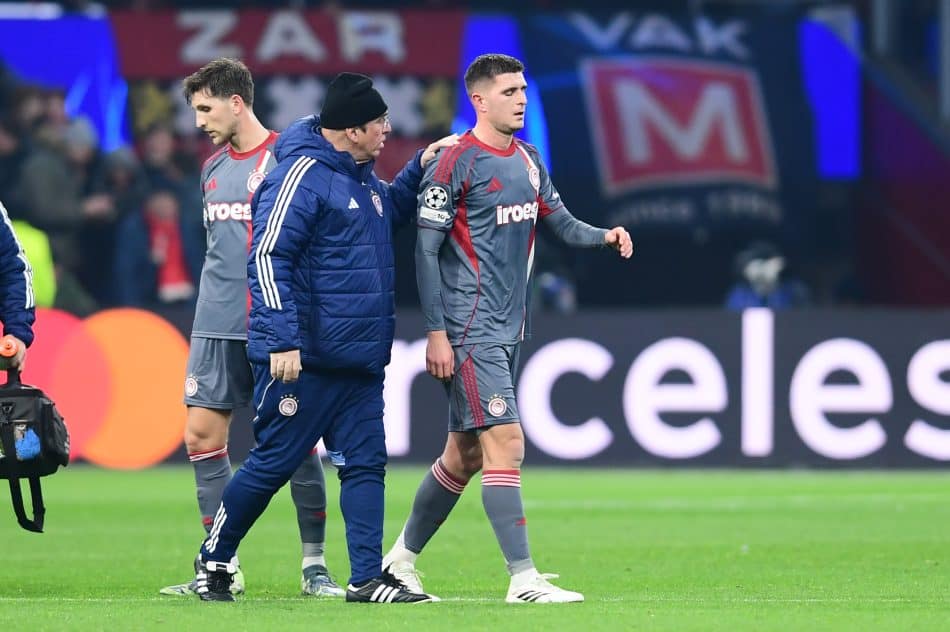 Αποχώρησε τραυματίας ο Πιρόλα – Ανησυχία στον Ολυμπιακό εν όψει ΑΕΚ