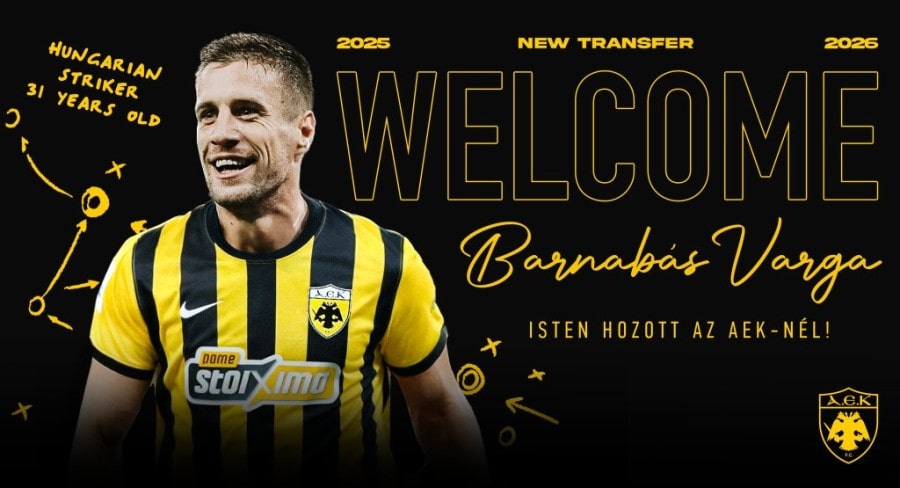 Οι 10 ακριβότερες μεταγραφές της ΑΕΚ – Σε ποια θέση είναι ο Βάργκα!