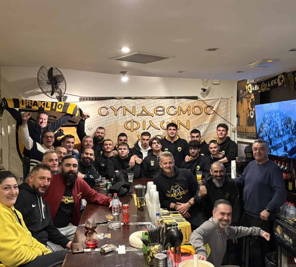 Τίγκα ΑΕΚ! Η ανδρική ομάδα Πόλο επισκέφτηκε τον Σ.Φ. Ηρακλείου σε μια μαγική νύχτα (ΦΩΤΟ)