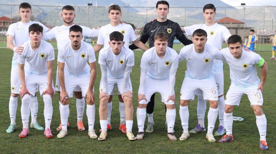 Ισόπαλη (0-0) η ΑΕΚ Κ19 στην Τρίπολη – Εχασε πέναλτι στο πρώτο ημίχρονο!