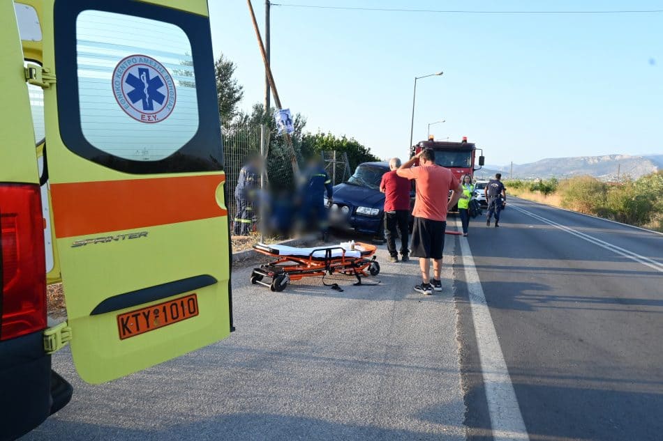Σοβαρό τροχαίο με 15χρονο οδηγό ΙΧ στην Λούτσα