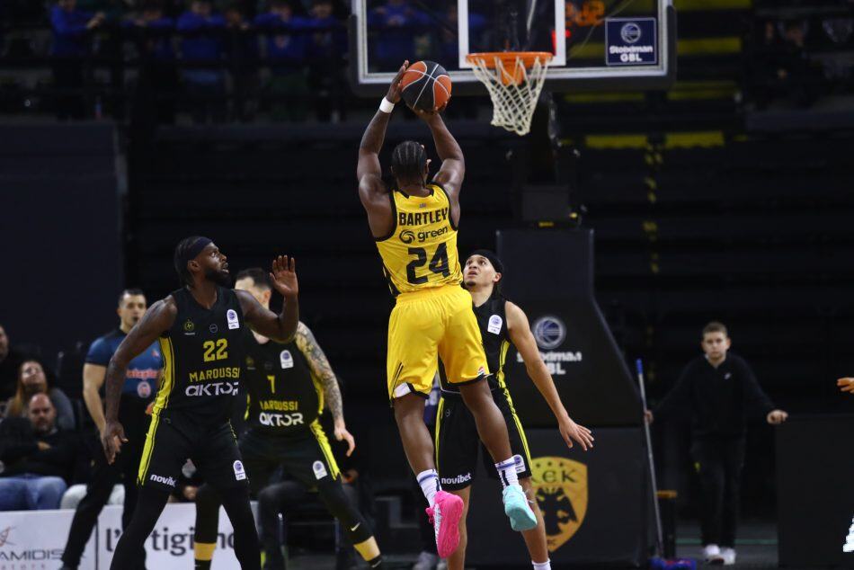 Τα highlights από την δύσκολη νίκη της ΑΕΚ απέναντι στο Μαρούσι