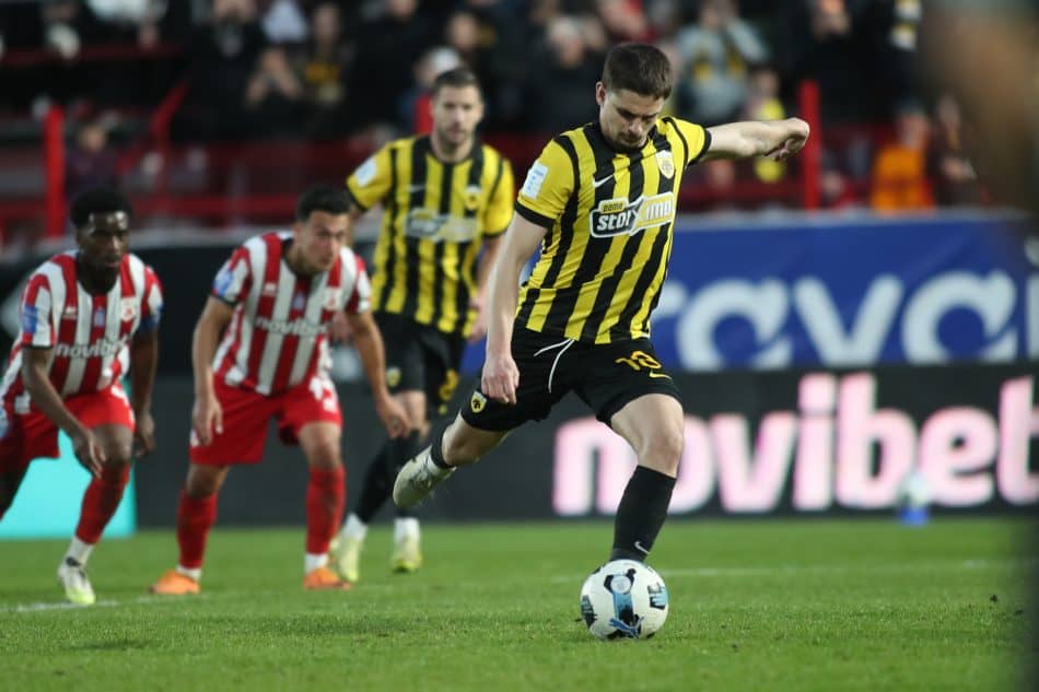 Πανσερραϊκός-ΑΕΚ: Ο Μαρίν έκανε με πέναλτι το 2-0! (VIDEO)