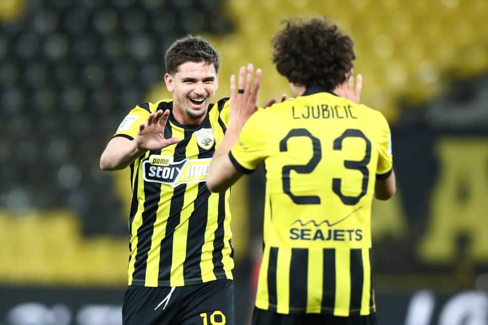 AEK-Λεβαδειακός: Ο Μαρίν με σουτ εκτός περιοχής το 4-0 (VIDEO)