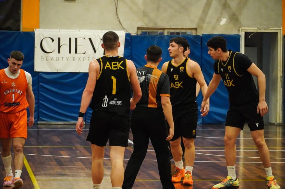 AEK BC Academy: Εμφατική νίκη επί του Αμύντα (43-89) για τους έφηβους