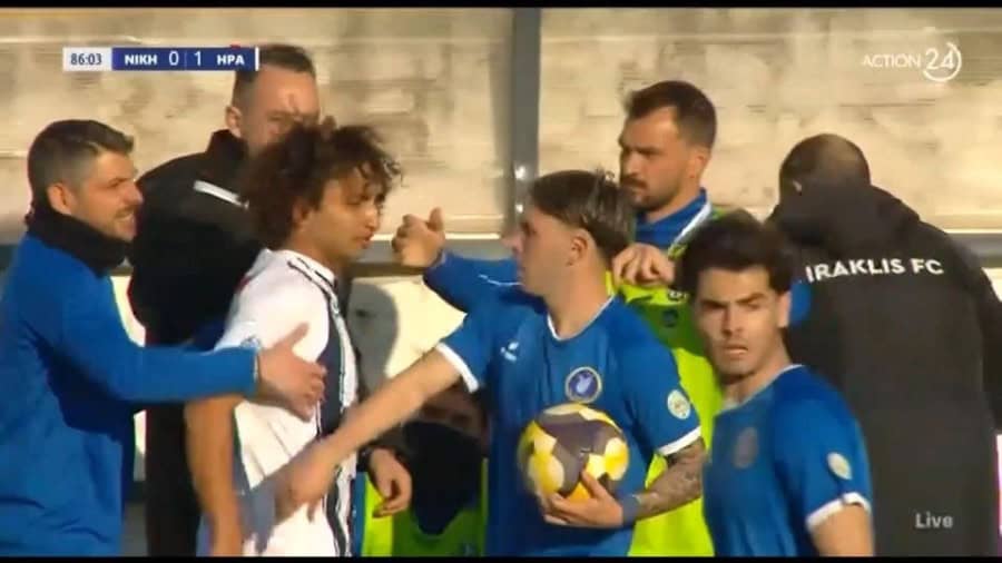 Ένταση στο Νίκη Βόλου – Ηρακλής με τον Ουάρντα