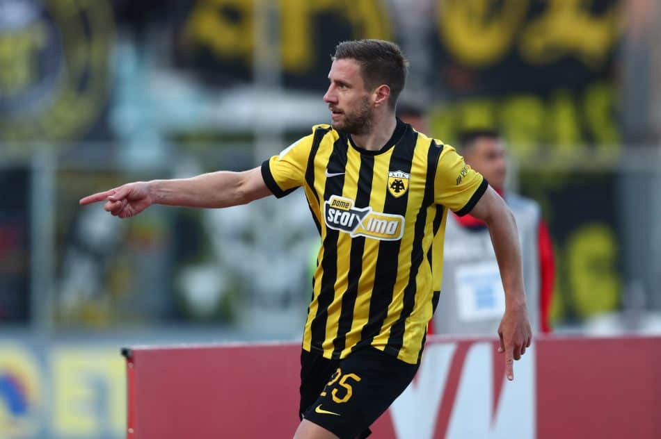 Βόλος-ΑΕΚ: Σέντρα «λουκούμι» από Μαρίν, κεφαλιά «οβίδα» από τον Βάργκα και 1-1 (VIDEO)