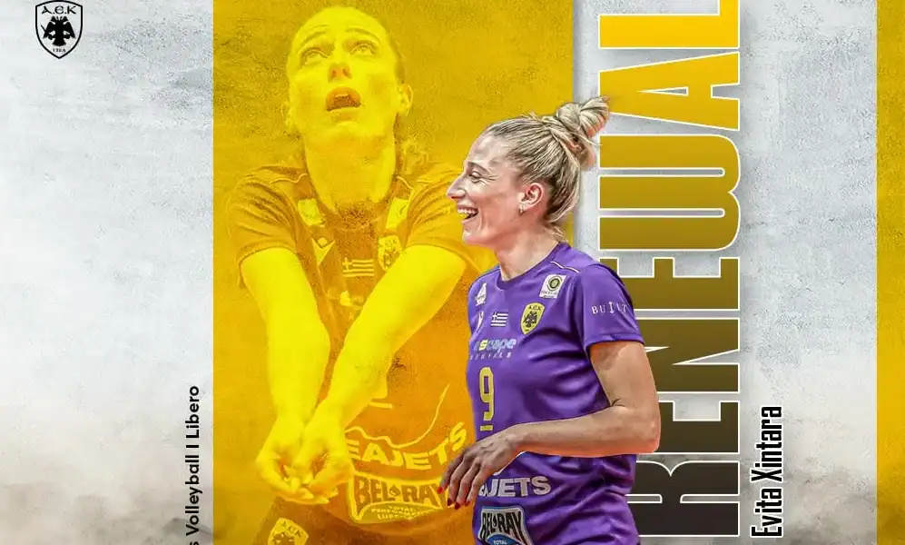 ΑΕΚ: Η Εβίτα Ξηντάρα παραμένει στην γυναικεία ομάδα βόλεϊ