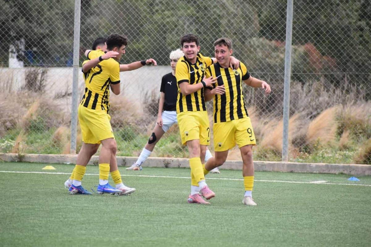 Ισόπαλη η ΑΕΚ Κ17 (1-1) στο ντέρμπι με τον Παναθηναϊκό