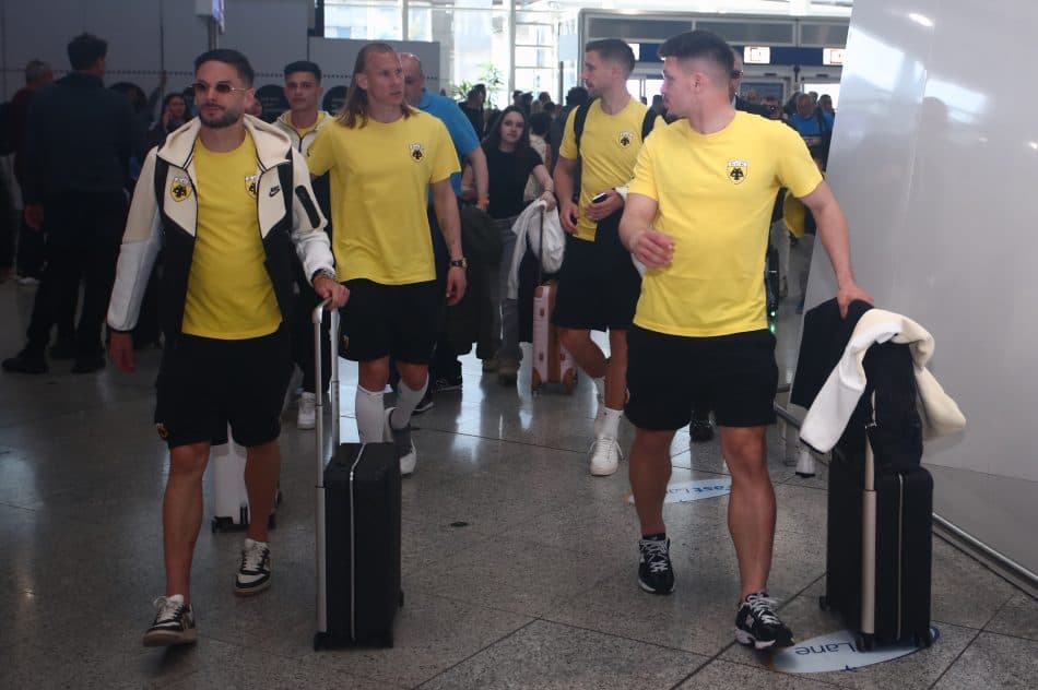 Εικόνες από την αναχώρηση της ΑΕΚ για τη Μαδρίτη!