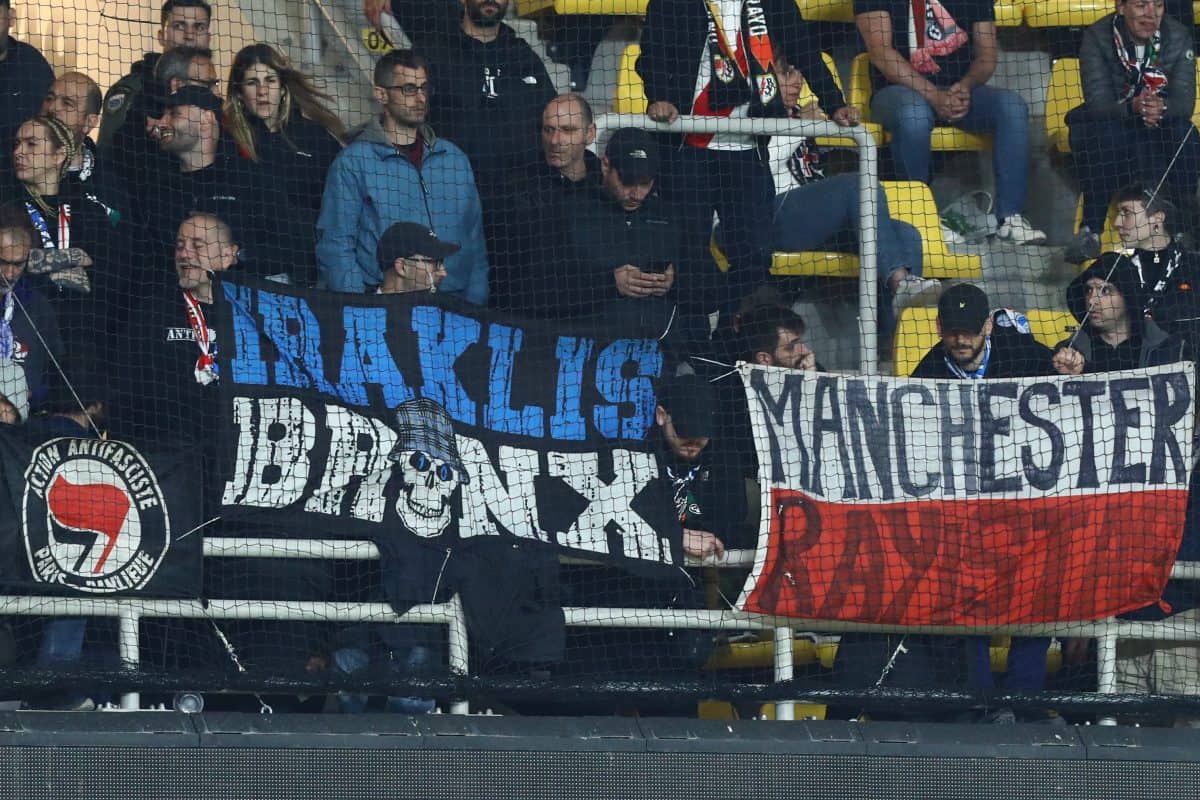 Πανό του Ηρακλή στην εξέδρα των οπαδών της Ράγιο Βαγιεκάνο στη Νέα Φιλαδέλφεια! (ΦΩΤΟ)