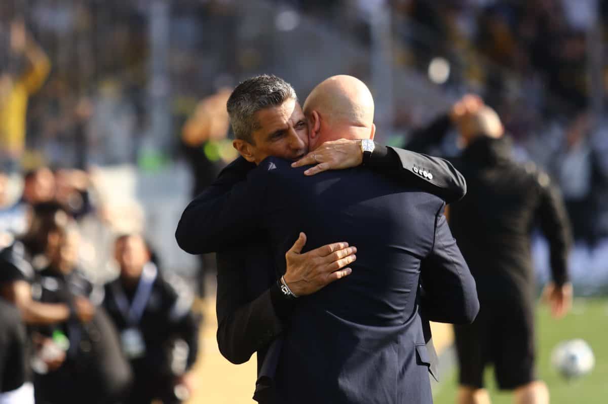 Η θερμή αγκαλιά του Νίκολιτς στον Λουτσέσκου και τα συλλυπητήρια για τον χαμό του πατέρα του (VIDEO)