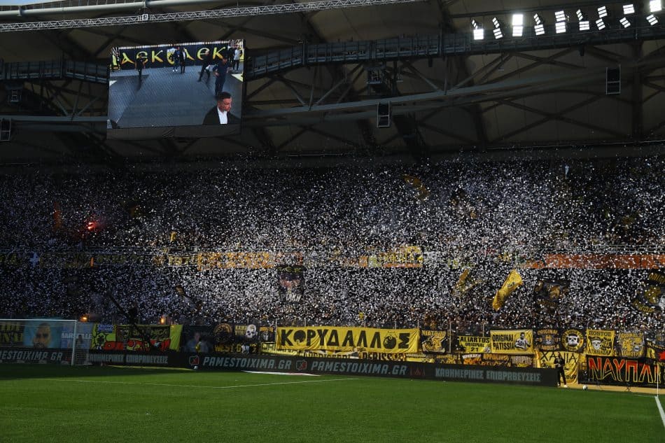 Τα εντυπωσιακά πλάνα από drone στην Allwyn Arena από το ΑΕΚ-ΠΑΟΚ (VIDEO)
