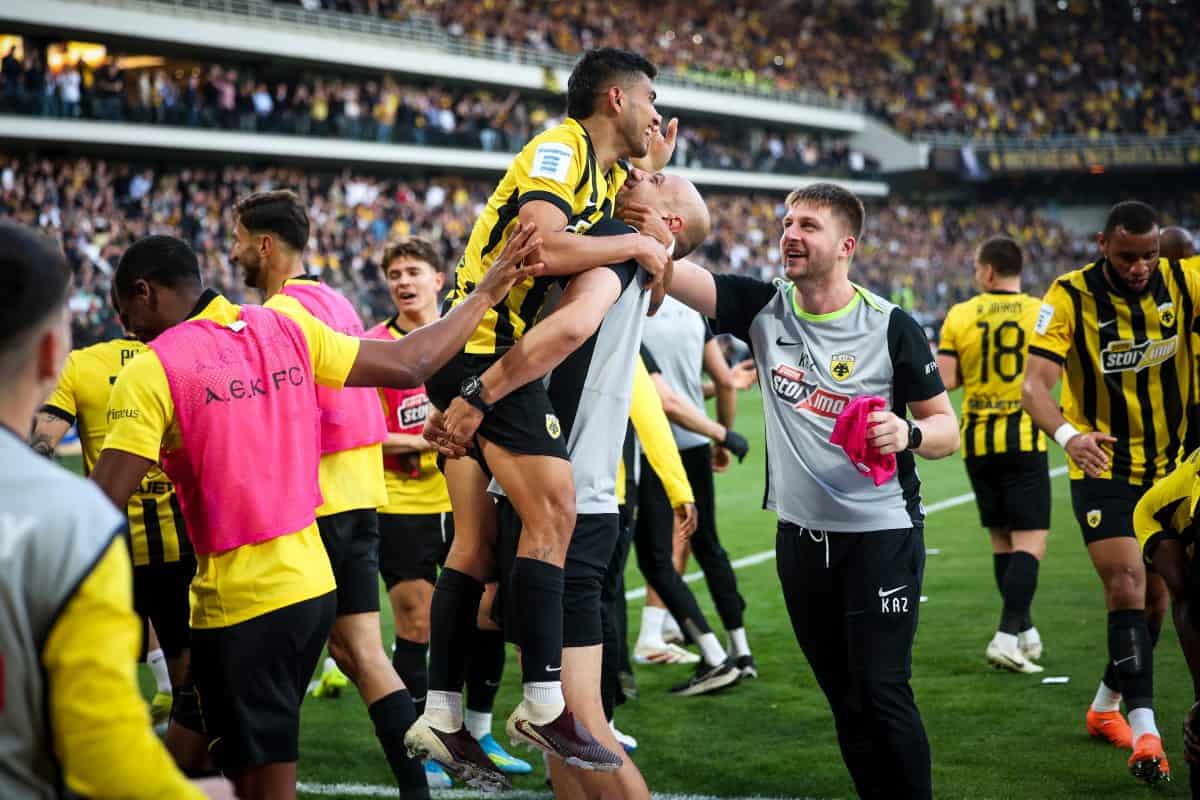 Η τρέλα στον πάγκο της ΑΕΚ στα γκολ κόντρα στον ΠΑΟΚ (VIDEO)