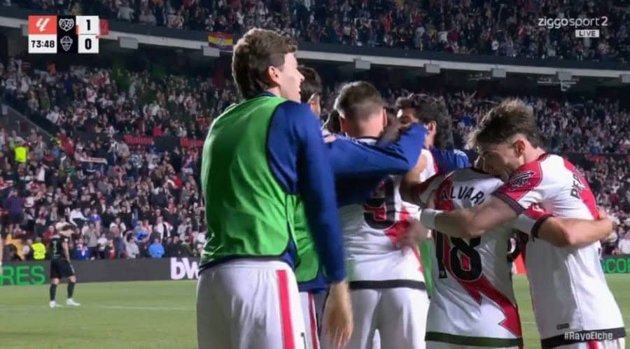 Τα στιγμιότυπα της νίκης της Ράγιο Βαγιεκάνο (1-0) επί της Έλτσε (VIDEO)