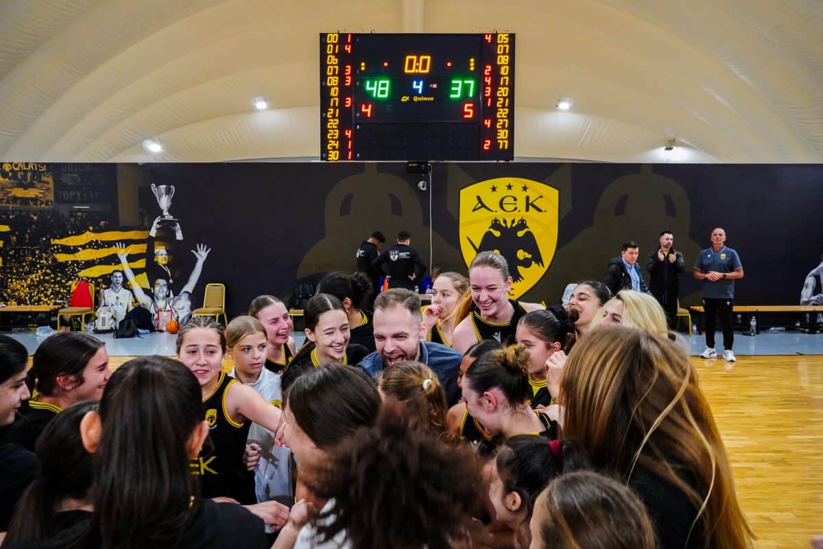 AEK BC Academy: Νέα άνοδος για τις κορασίδες