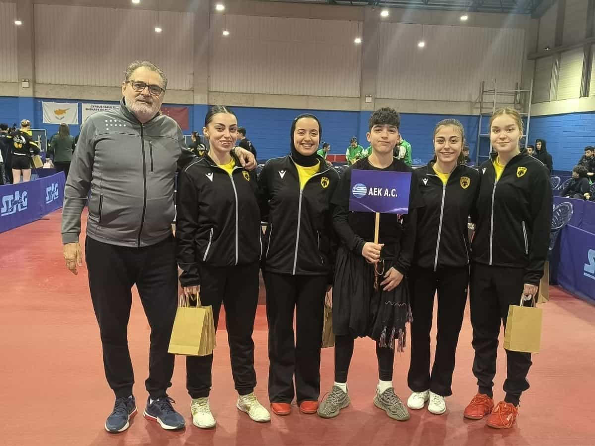 ΑΕΚ: Στη Σερβία για την πρόκληση του Europe Trophy η γυναικεία ομάδα πινγκ πονγκ