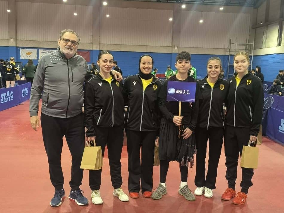 ΑΕΚ: Στη Σερβία για την πρόκληση του Europe Trophy η γυναικεία ομάδα πινγκ πονγκ