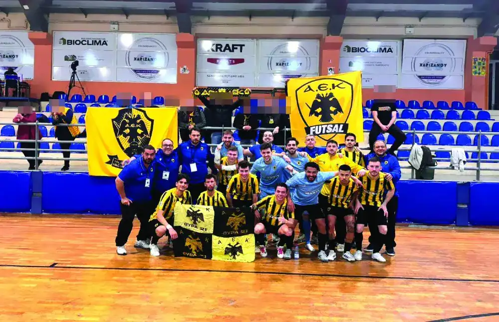 Η ΑΕΚ νίκησε με 7-3 τον ΑΟΔ Κορυδαλλού και έκανε το 1-0 στα ημιτελικά!