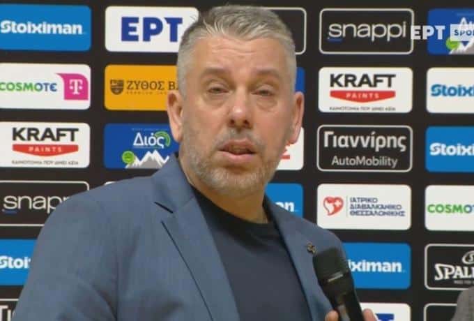Με δάκρια στις δηλώσεις του ο Παπαθεωδόρου: «Συλλυπητήρια στους απέναντι, δεν τα κατάφεραν»