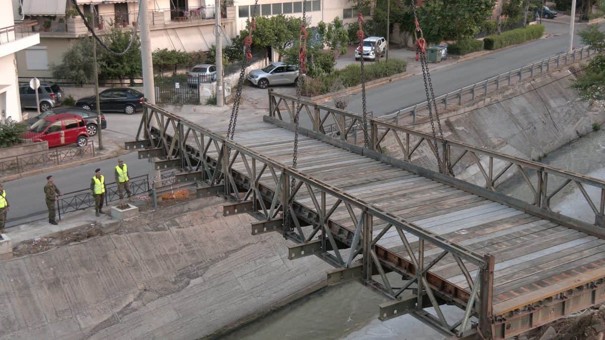 Τοποθέτηση πεζογέφυρας από υλικό Bailey στον Δήμο Νέας Φιλαδέλφειας-Νέας Χαλκηδόνας