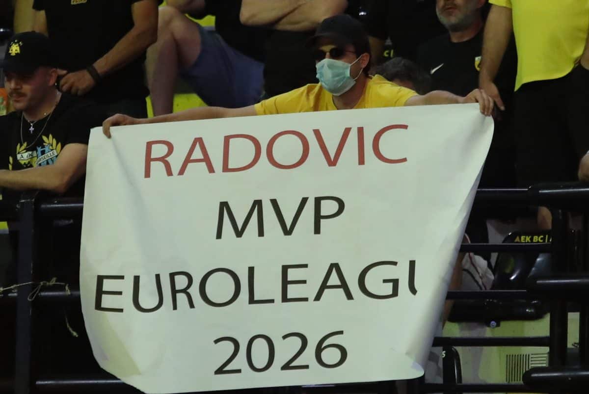 «Ράντοβις MVP της Euroleague 2026»: Επικό πανό στην Sunel Arena! (ΦΩΤΟ)