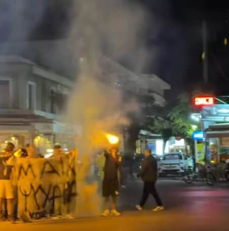 Ξέφρενοι πανηγυρισμοί ΑΕΚτζήδων στην Κω για το πρωτάθλημα(VIDEO)