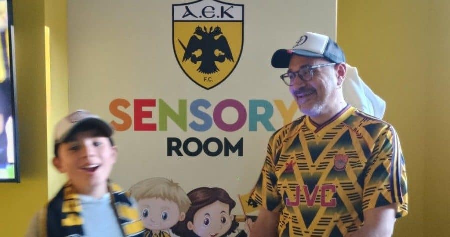 ΑΕΚ Sensory room: Στο γήπεδο με τον γιο μου στο φάσμα του αυτισμού
