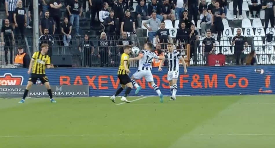 ΠΑΟΚ-ΑΕΚ: Το χέρι του Ζίβκοβιτς μέσα στην περιοχή (VIDEO)