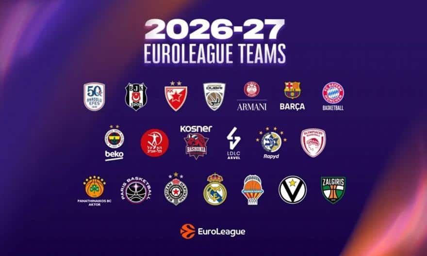 EuroLeague: Στις 24/9 το τζάμπολ της νέας σεζόν-Πότε γίνονται Super Cup και Final 4