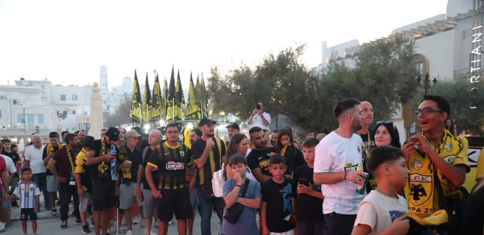 Χαμός και στην Μήλο για την κούπα της ΑΕΚ! (ΦΩΤΟ)