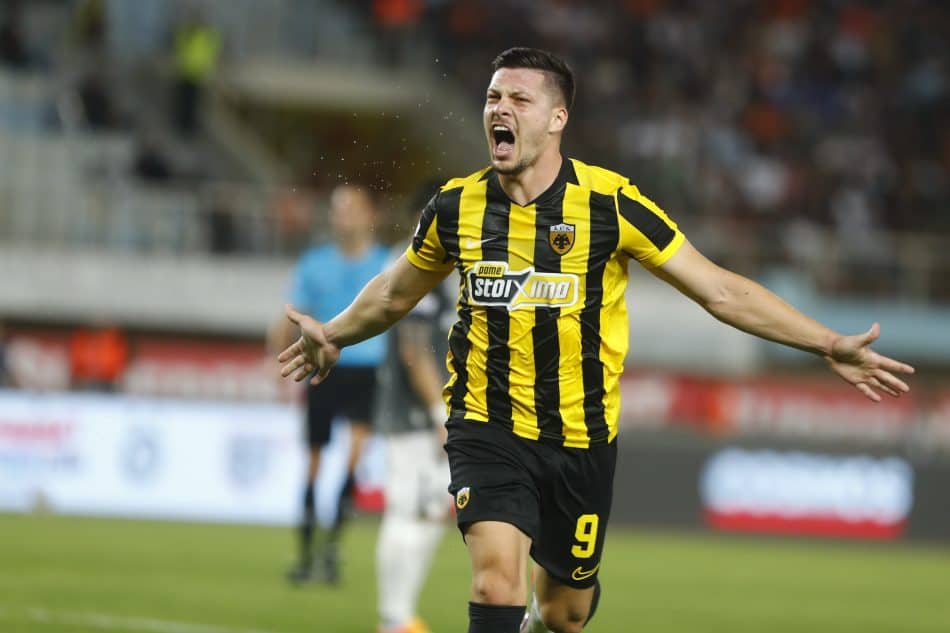 ΑΕΚ-ΟΦΗ: Ο Γιόβιτς το «κάρφωσε» και 1-0 (VIDEO)
