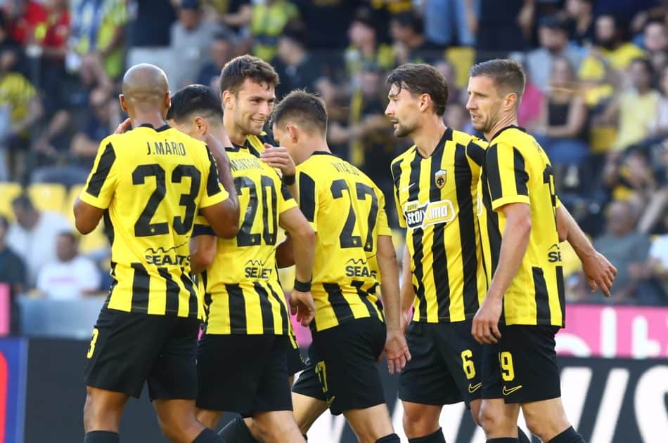 AEK-Πανσερραϊκός: Τρομερή κάθετη Μάνταλου, πέρασε και τον τερματοφύλακα ο Βάργκα για το 2-0 (VIDEO)