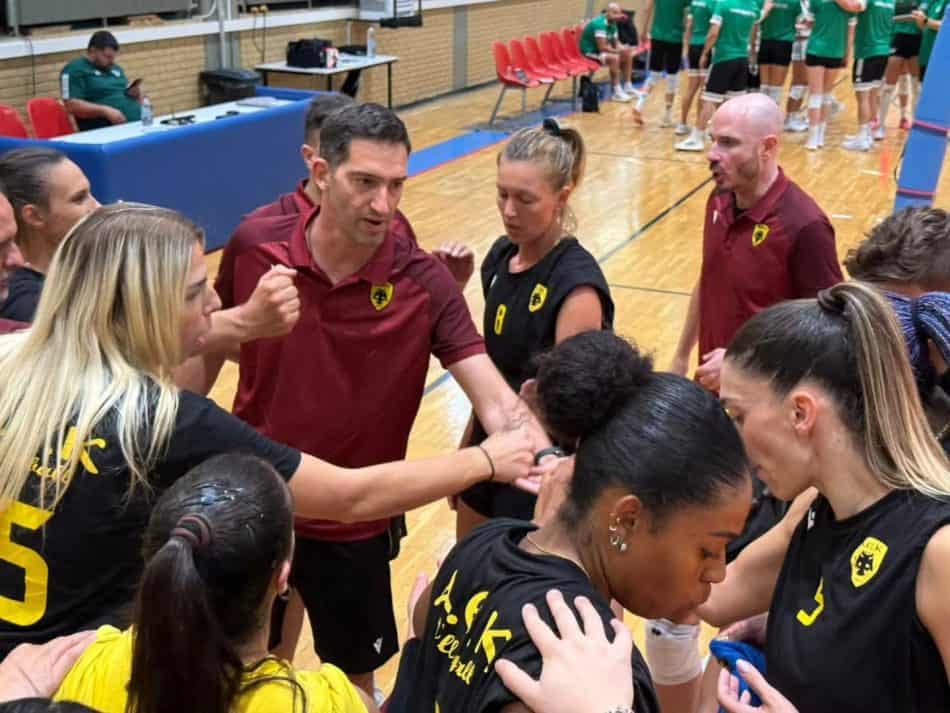 ΑΕΚ: Φιλική ισοπαλία (2-2) με ΠΑΟ και εξαιρετικά δείγματα γραφής για την γυναικεία ομάδα βόλεϊ